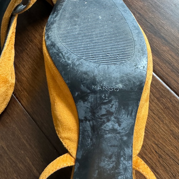 Mango shoes heels mustard color - Picture 4 of 5